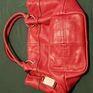 Tignanello red leather boho